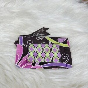 Vera Bradley Purple Punch Zip ID Case Wallet